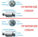 Set of 2 High-Speed 24V RS555 Motors 35000RPM (19T) for Fisher Price Power Wheels