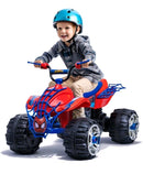 12V Electric Spiderman ATV Ride-On Car for Toddlers Ages 3-7, Max Weight 88lbs