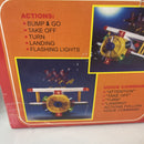 Vintage Battery-Operated Toy Airplane with Wing Walking Clown Figure