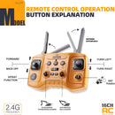 16 Channel RC Excavator Toys for Boys - Remote Control Construction Excavator