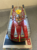 Retro 1970s/1980s Tin Space Ship Toy with Original Packaging