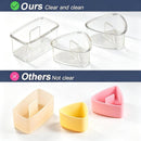 Set of 3 Clear Large Onigiri Molds and Triangle Rice Press for Sushi and Musubi