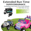 12V Power Wheels Ride-On Toy Battery with 15Ah Fast Charger and 20A Output