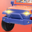 Bluey 12V Electric Ride-On Car with Functional Headlights for Kids 3 and Up