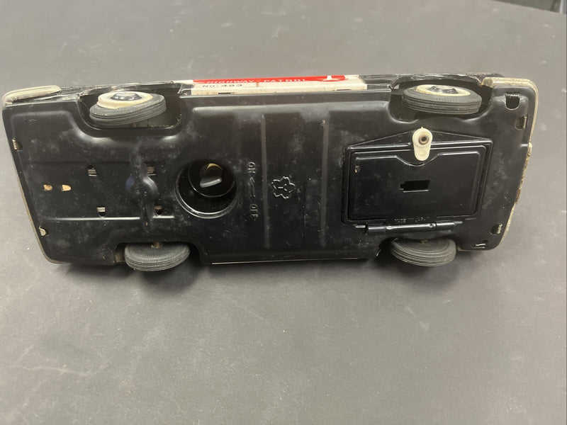 Vintage Japanese Tinplate Talking Highway Patrol Battery Operated Car No. 483