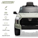 Toyota 12V Kids Electric Ride-On Truck with Remote Control, MP3, and LED Lights