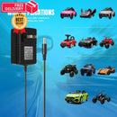 24V Black Charger for Kids' Ride-On Cars and Large Battery Toys