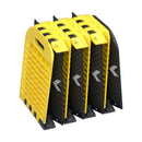 10ft Collapsible Rubber Speed Bump in Yellow