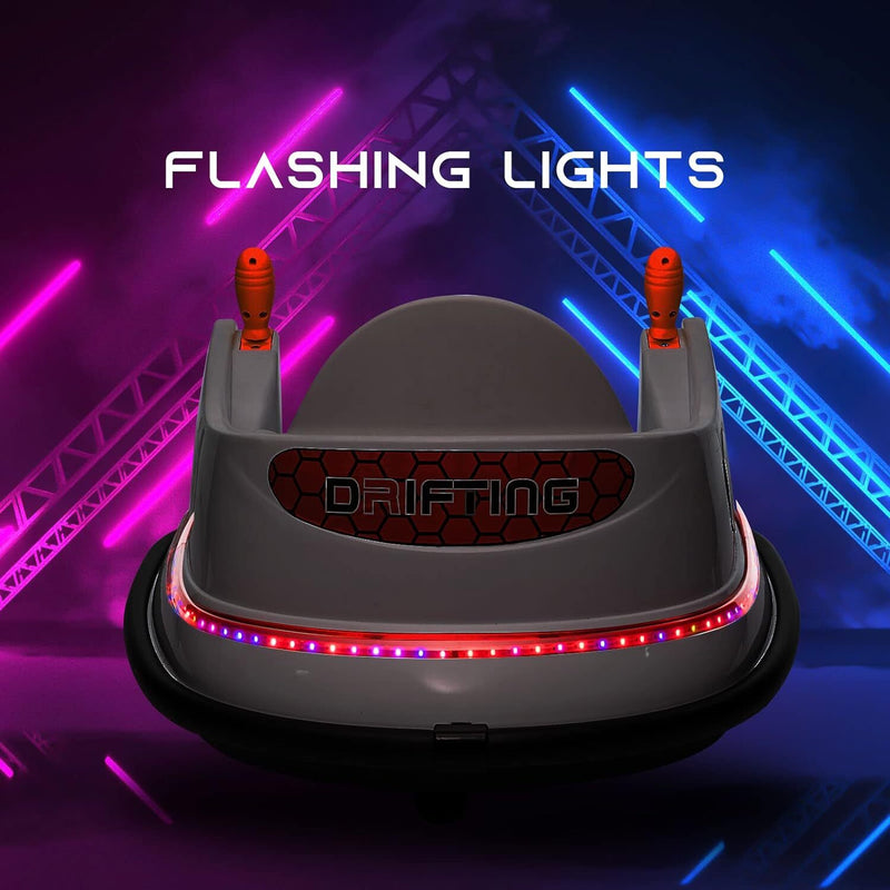 6V Electric Ride-On Bumper Car with Remote Control for Kids and Toddlers