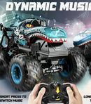 Dino Shark 2.4GHz Remote-Controlled Monster Truck with USB, Battery, and Music Features