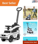 Mercedes G-Wagon Ride-On Stroller for Kids 1-3 with Storage Space