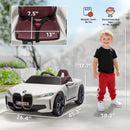 Kids' 12V Electric Ride-On Car with 2.4G Remote Control and Suspension in White