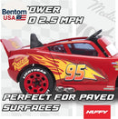 Huffy Cars Lightning McQueen 6V Electric Ride-On with Realistic Engine Sounds for Kids 3-7