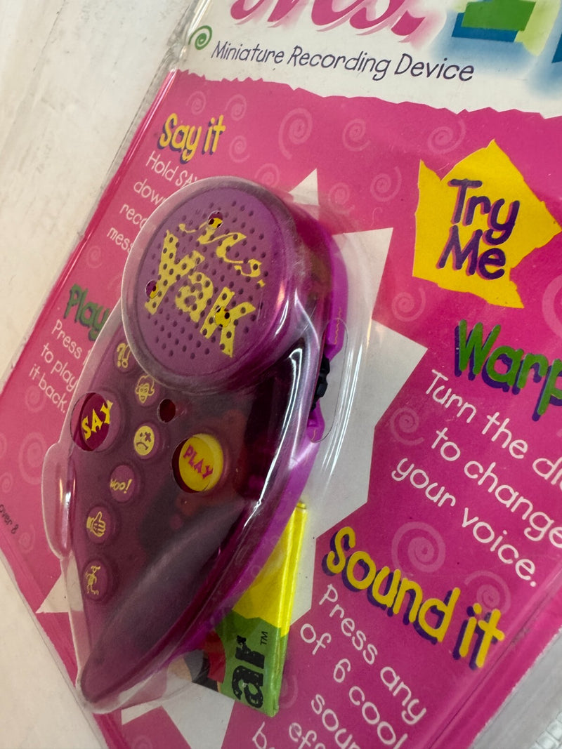 Miniature Pink 1997 Recording Device Model MS Yak Entertainment Corp Not Tested