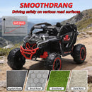 24V Black Electric UTV Ride-On Car for Kids with 400W Motor and Remote Control