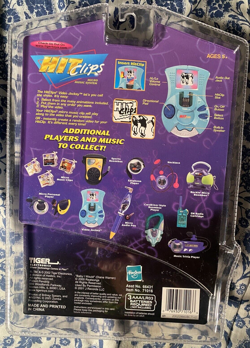 Vintage 2002 Y2K Music Video Player Featuring N'SYNC Celebrity Tiger Electronics