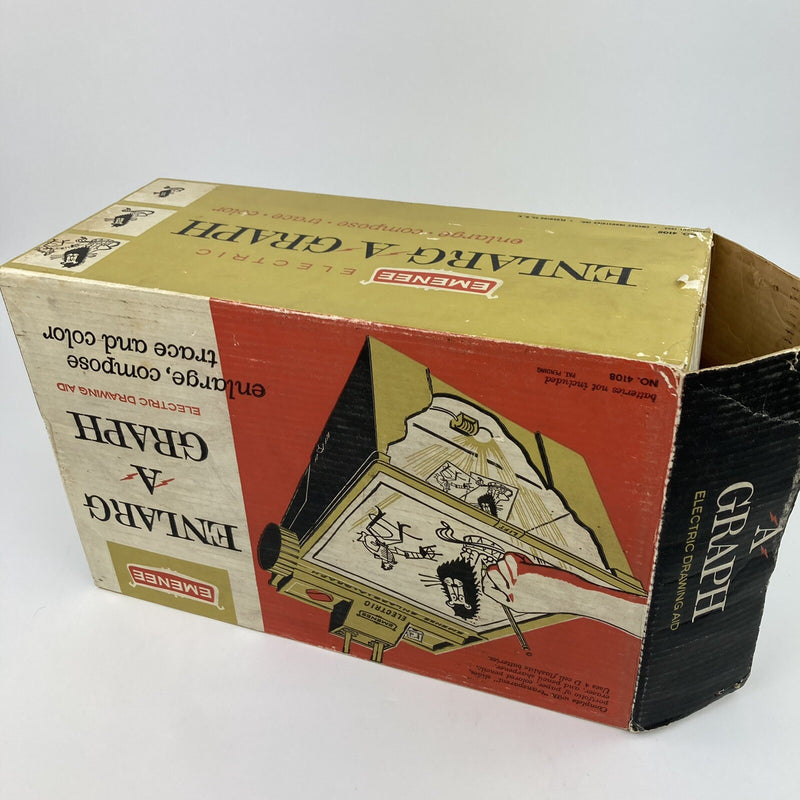 Vintage 1963 Electric Enlarg-A-Graph Drawing Aid Model 4108 Mint in Box