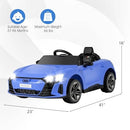 12V Electric Audi RS e-tron GT Ride-On Car for Kids in Blue