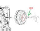Grave Digger Ride-On Monster Truck with Wheel Hub