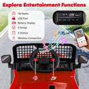 24V Kids Ride-On Car with Remote Control, Music, LED Headlights, and Spring Suspension