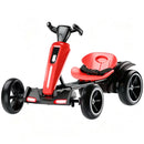 12V Electric Go Kart for Kids with Foldable Design, Adjustable Seat, and 4 Non-Slip EVA Wheels for Outdoor Fun