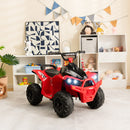 12V Electric Kids Ride-On ATV Quad Car with MP3 Player & Lights