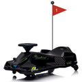 12V Electric Drift Car for Kids with Brushless Motor, 5MPH Speed, 5 Wheels, and LED Music