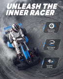 Okay Run 24V Kids Electric Porsche Drift Go Kart, Blue