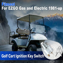EZGO Golf Cart Ignition Key Switch for Gas and Electric Models from 1981 Onward (Includes Lights)
