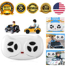 White 12V Electric Ride-On Car for Kids with 2.4G Remote Control JR1603