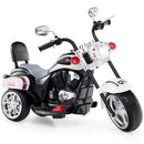 White Harley Davidson 6V Electric Ride-On Motorcycle for Kids