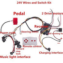 V Ride-On Car Remote Control Conversion Kit with Wiring Switch and Pedal