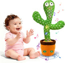 Dancing and Singing Cactus Toy with LED Lights and Voice Recording Features for Kids