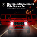 Mercedes-Benz G63 12V Kids Ride-On Car with Music and Remote Control in Red