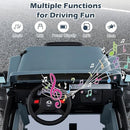 Grey 2-Passenger Electric Ride-On Truck with 12V Power for Kids