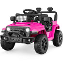 6V Kids Electric Truck with 4-Wheel Suspension and LED Lights