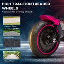 Pink 6V Children's Motorcycle with Training Wheels and One-Button Start