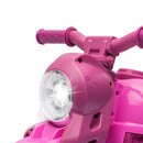 Pink 6V Bubble Car with Music for Kids