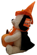 Animated Halloween Musical Plush Dog with Pumpkin and Witch Doctor Song