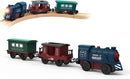 Motorized Battery-Powered Train Set for Wooden Tracks, 3-Piece Toy for Ages 3+