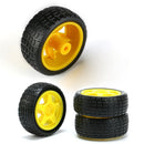 8 Piece TT Motor Wheel Replacement Set for Smart Car Robot 1:48 Model