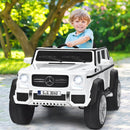 12V Mercedes-Benz Ride-On Car for Kids with Trunk - White