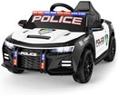 Electric Police Cruiser for Kids - 2WD 12V Ride-On Car with Remote Control