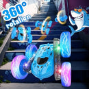 360° Glowing Wheel Remote Control Car with Body Lights and 4WD 2.4GHz