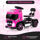 6V Battery-Powered Kids Electric Ride-On Truck with LED Lights