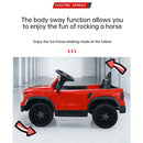 Red 12V Ride-On Car for Kids with Remote Control and 4-Wheel Shock Absorption, Ideal for Ages 3-6