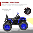 12V Electric ATV Ride-On Quad Car for Kids with Bluetooth, LED Lights, and 3.7mph Speed