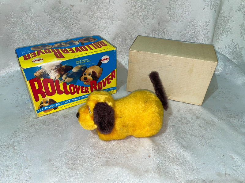 Vintage 1970s Battery Operated Deluxe Rollover Dog Toy
