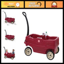 Children's Ride-On Wagon, Sturdy Plastic Alternative with Safety Seat Belts