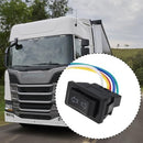 Set of 2 5-Wire Automotive Power Window Switches 41x26x21mm 12V/24V 20A with LED Indicator